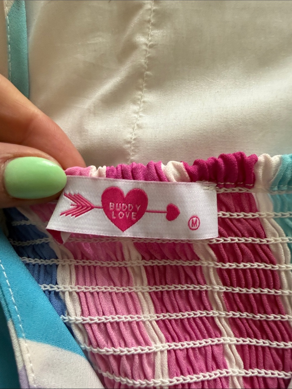 Buddy Love Multicolor Pastel Stripe Maxi Dress - Picture 3 of 5